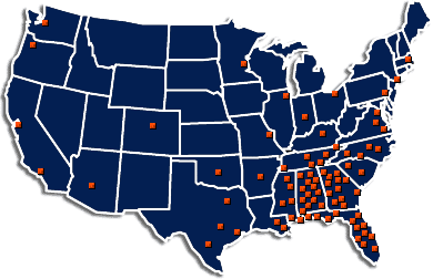 Click your location to find the Auburn Club nearest you.